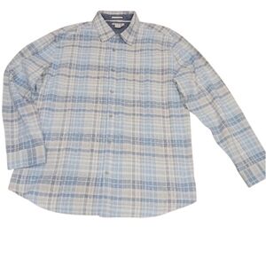 Carbon 2 Cobalt Men's Button down shirt Sz L 100% Cotton front pocket